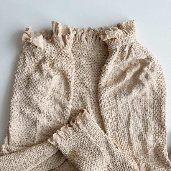 Altuzarra Alisha Off-the-Shoulder Pleated Knit Midi Dress Size XL - Picture 11 of 11